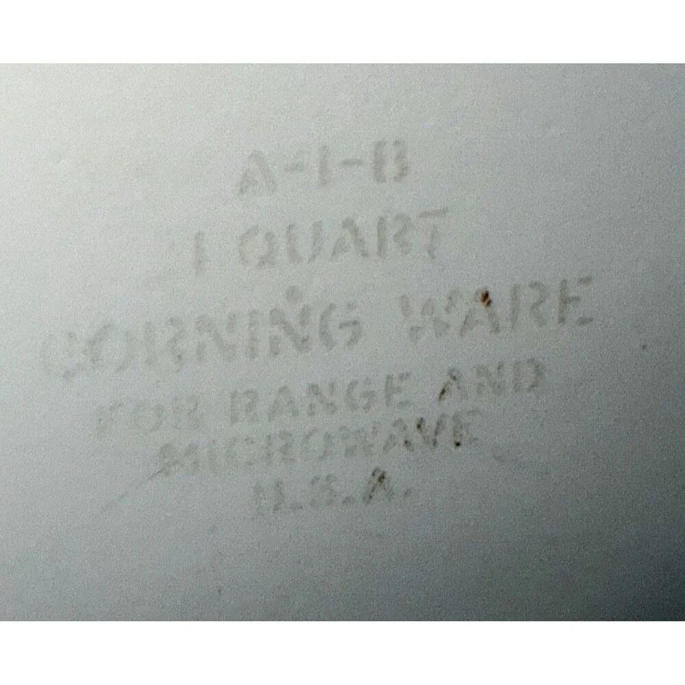 Corning Vtg Ware L’Echalote Casserole Dish A-1-B w Lid Spice of Life 1-Qt.
